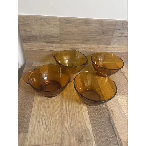 Acheter Vintage Lot De 4 Bols Marron Ambré Duralex Et Véréco occasion - 16,99 € Vintage Lot De 4 Bols Marron Ambré Duralex Et Véréco occasion reconditionné disponible sur Rakuten