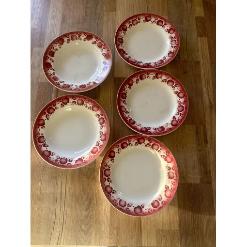 Vintage Lot De 5 Assiettes Faïence St Amand Pommes Bon état reconditionné disponible sur Rakuten
