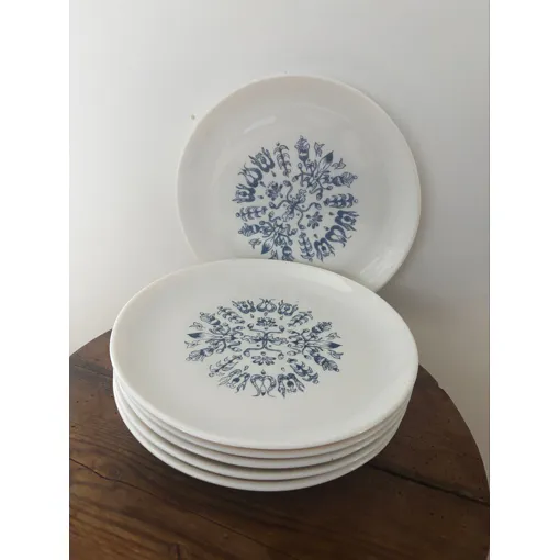 Vintage Lot De 6 Assiettes À Dessert Malabar Sovirel Bon état reconditionné disponible sur Rakuten