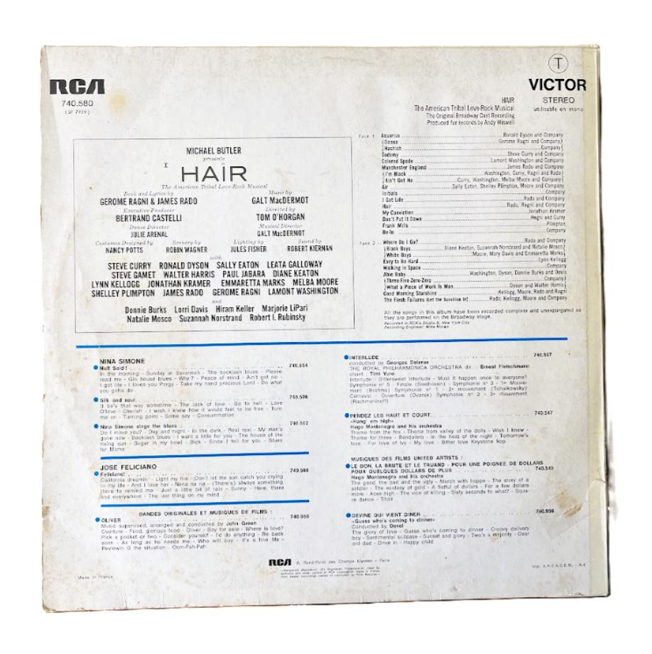 Voir photo 2 de Vinyle 33 tours "Hair, The American Tribal Love-Rock Musical" Vinyle 33 tours "Hair, The American Tribal Love-Rock Musical" Bon état reconditionné photo 2