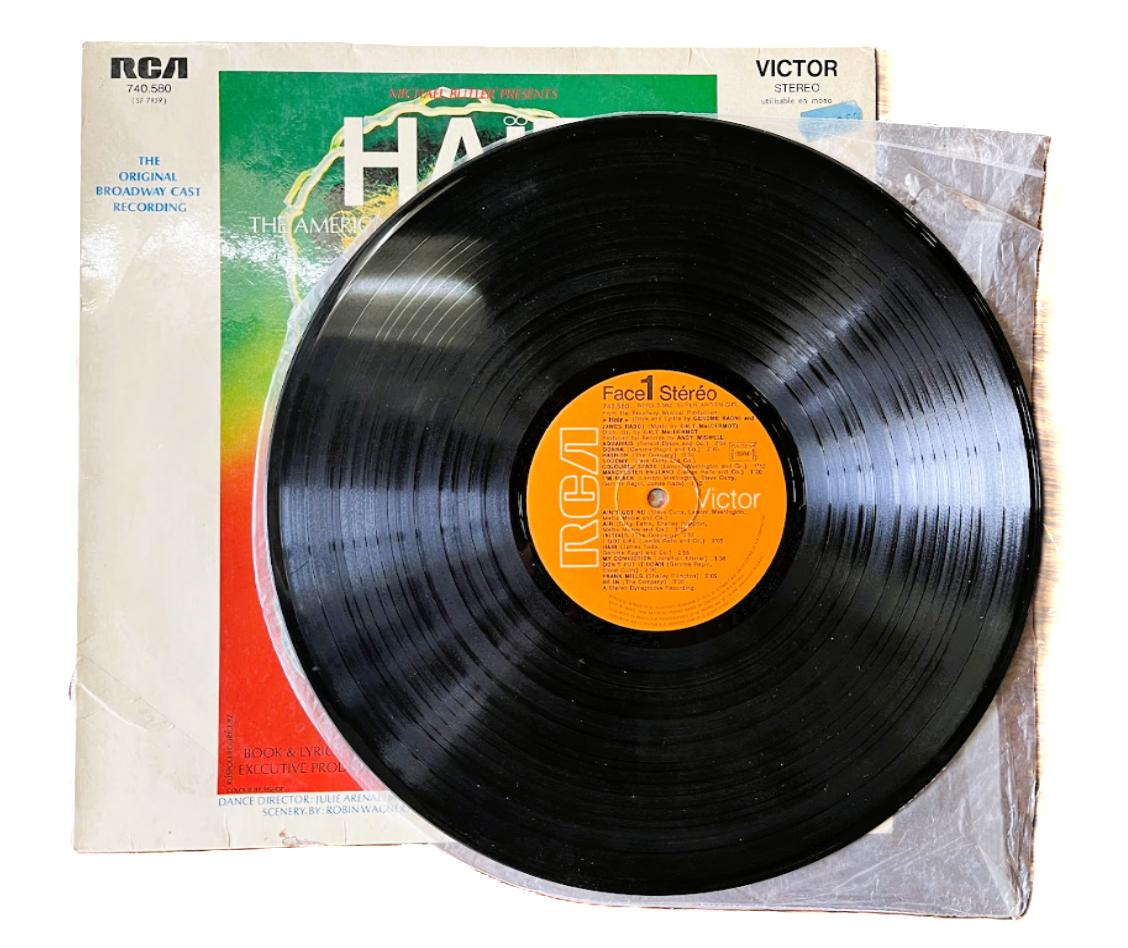 Voir photo 3 de Vinyle 33 tours "Hair, The American Tribal Love-Rock Musical" Vinyle 33 tours "Hair, The American Tribal Love-Rock Musical" Bon état reconditionné photo 3