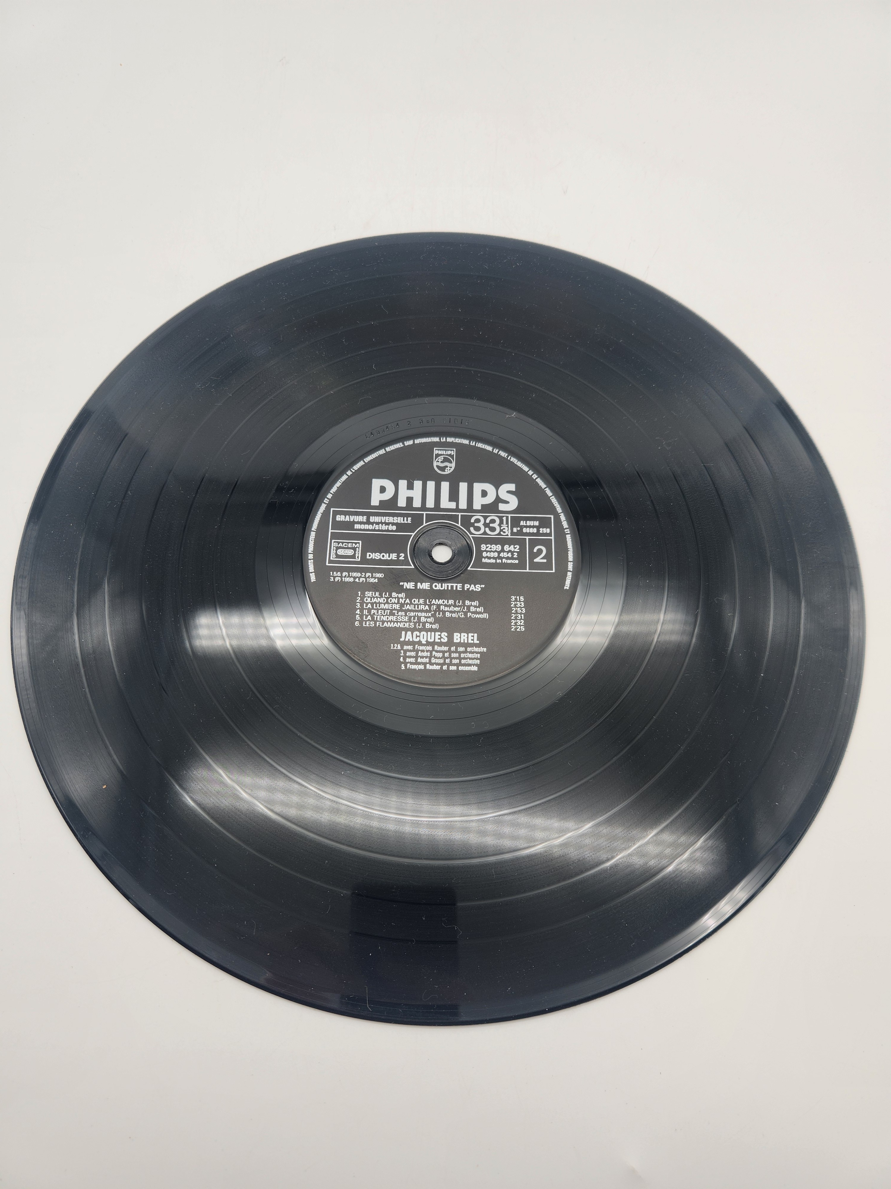 Voir photo 11 de Vinyle 33 Tours - Jacques Brel succès en 2 disques (Ne Me Quitte Pas) Années 70 Vinyle 33 Tours - Jacques Brel succès en 2 disques (Ne Me Quitte Pas) Années 70 Très bon état reconditionné photo 11