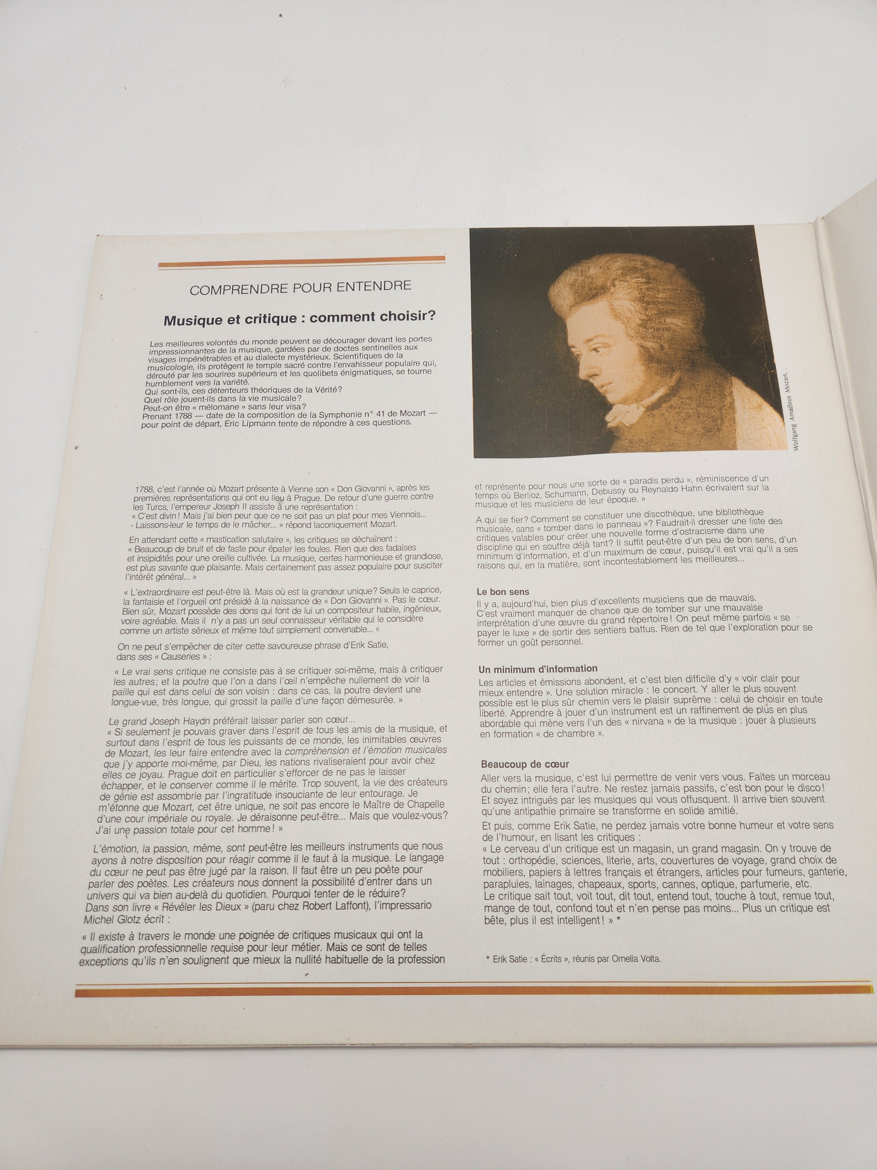 Voir photo 3 de Vinyle 33 Tours - Wolfgang Amadeus Mozart. Symphonie n.41 R 55 Années 70 Vinyle 33 Tours - Wolfgang Amadeus Mozart. Symphonie n.41 R 55 Années 70 Très bon état reconditionné photo 3