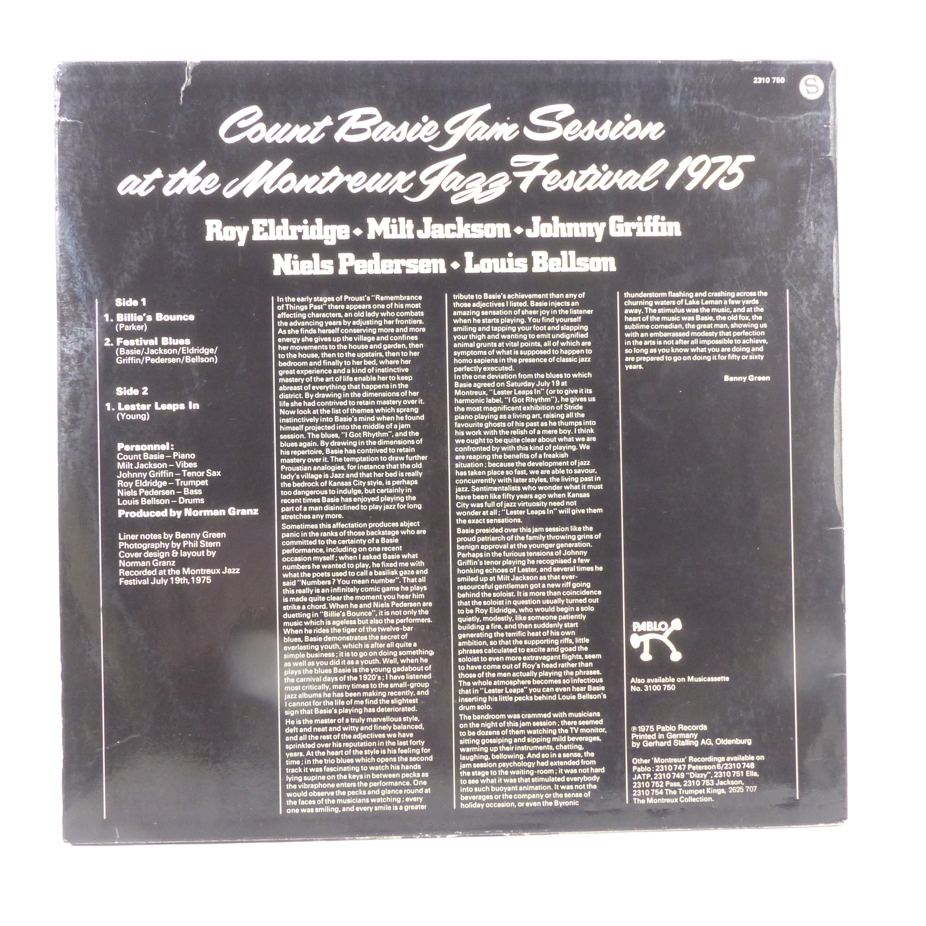 Voir photo 2 de Vinyle 33T Count Basie Jam / Session At The Montreux Jazz Festival - Pablo Records 1975 Vinyle 33T Count Basie Jam / Session At The Montreux Jazz Festival - Pablo Records 1975 Bon état reconditionné photo 2