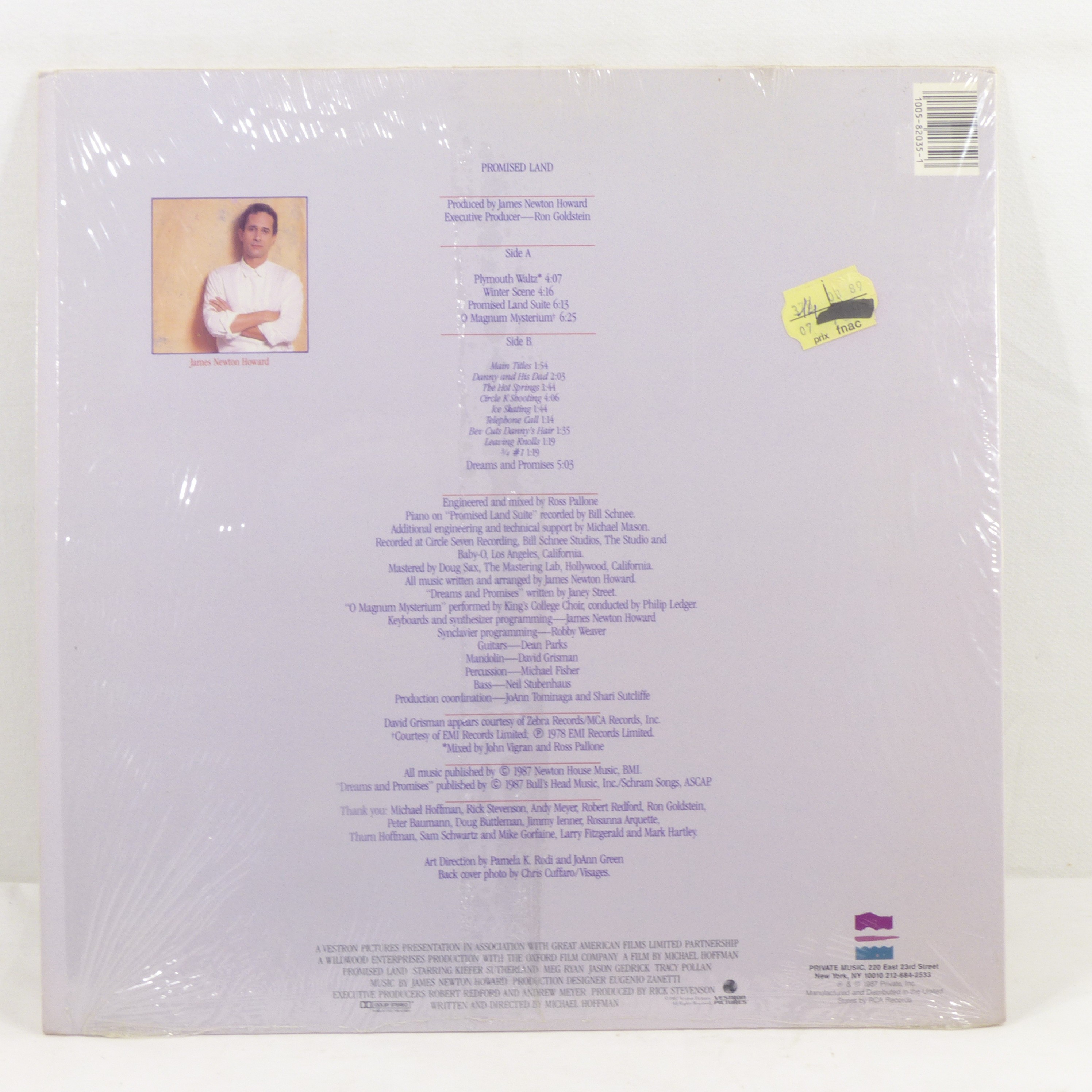 Voir photo 2 de Vinyle 33T James Newton Howard / Promised Land (Original Soundtrack From The Vestron Picture) - RCA records 1987 Vinyle 33T James Newton Howard / Promised Land (Original Soundtrack From The Vestron Picture) - RCA records 1987 Bon état reconditionné photo 2