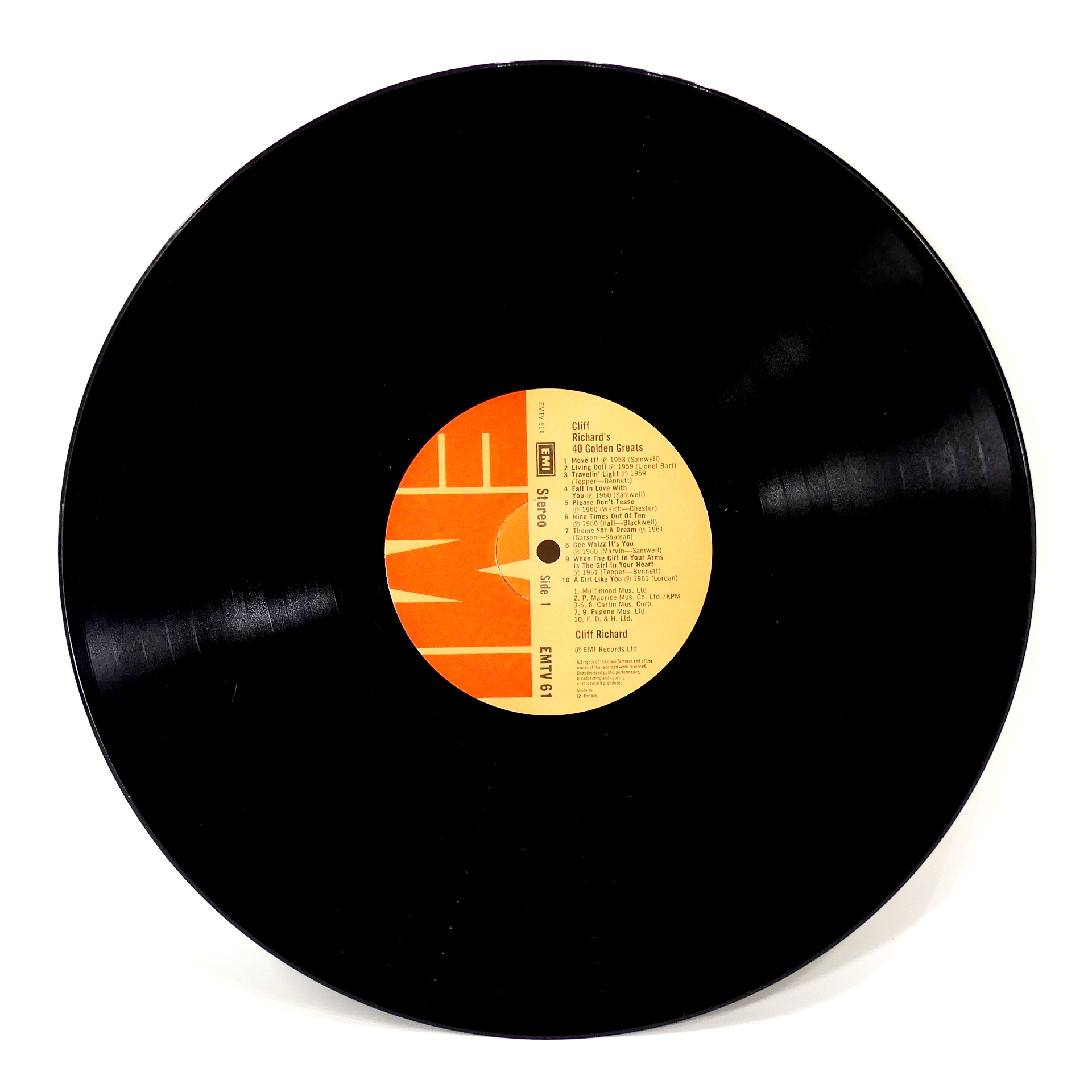 Voir photo 3 de Vinyle - Cliff Richard - 40 Golden Greats Vinyle - Cliff Richard - 40 Golden Greats Bon état reconditionné photo 3