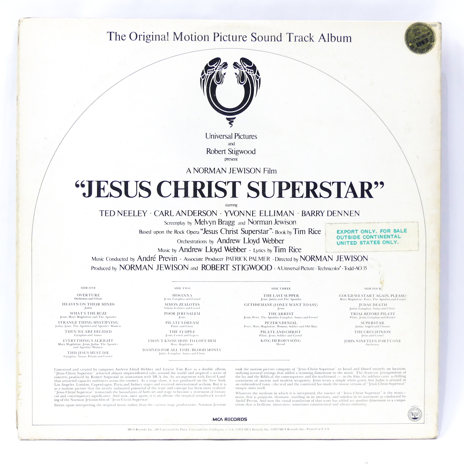 Voir photo 8 de Vinyle - Jesus Christ Superstar - Sound Track Vinyle - Jesus Christ Superstar - Sound Track Bon état reconditionné photo 8