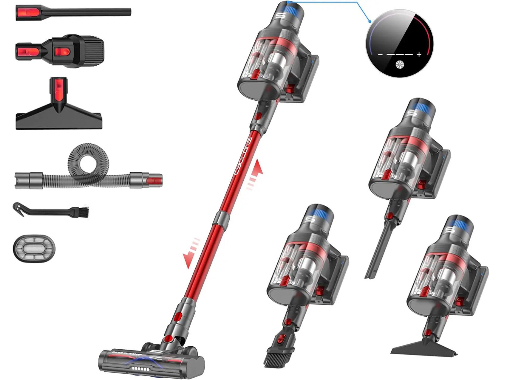 Vistefly V15 Apex Aspirateur à main sans fil rouge Très bon état N/A reconditionné disponible sur Refurbed