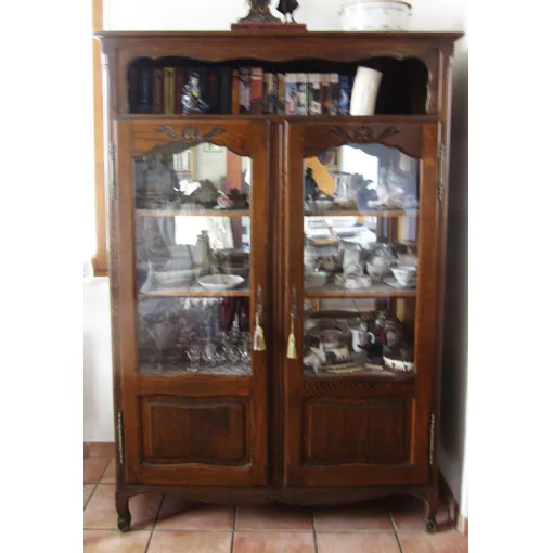 vitrine 2 portes en bois fabricant UNIFA Bon état reconditionné disponible sur Rakuten