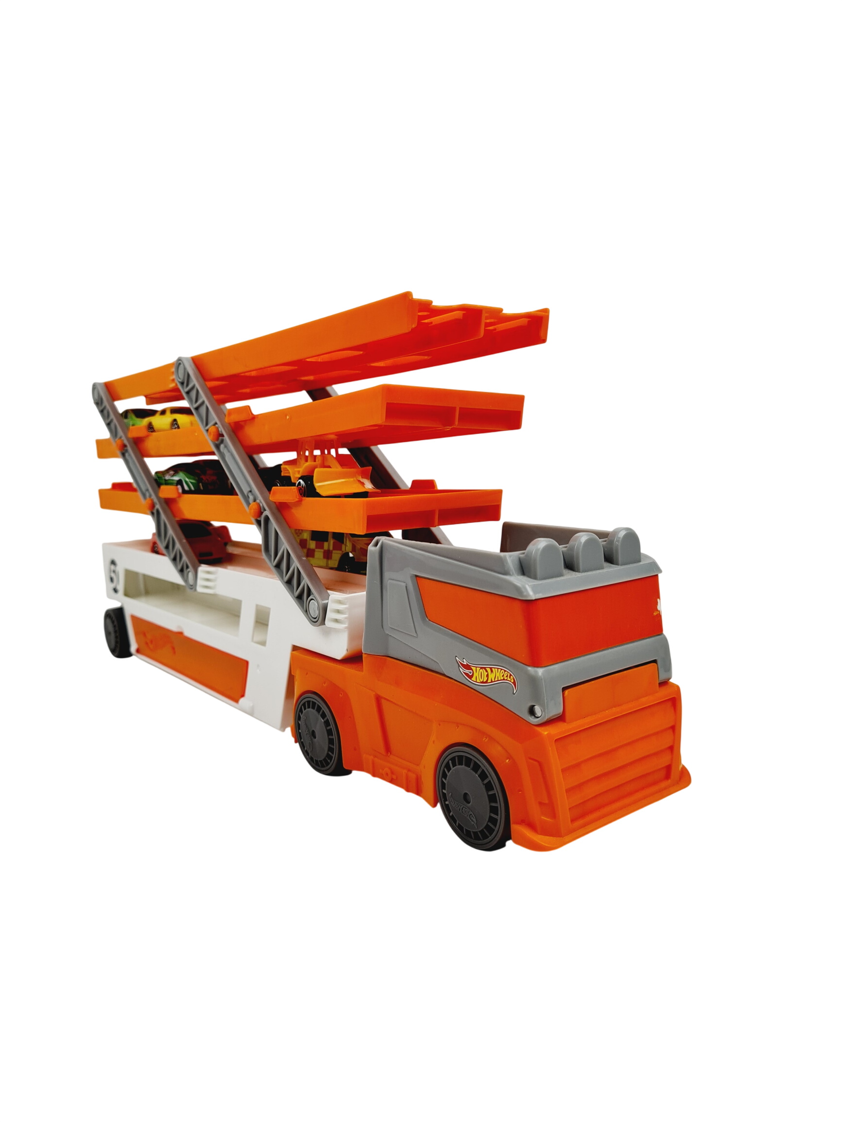 Voiture - Camion Méga Transporteur, avec lot de 10 petites voitures - Hot wheels - 45 cm Bon état - 15,00 € Voiture - Camion Méga Transporteur, avec lot de 10 petites voitures - Hot wheels - 45 cm Bon état reconditionné disponible sur Label Emmaüs