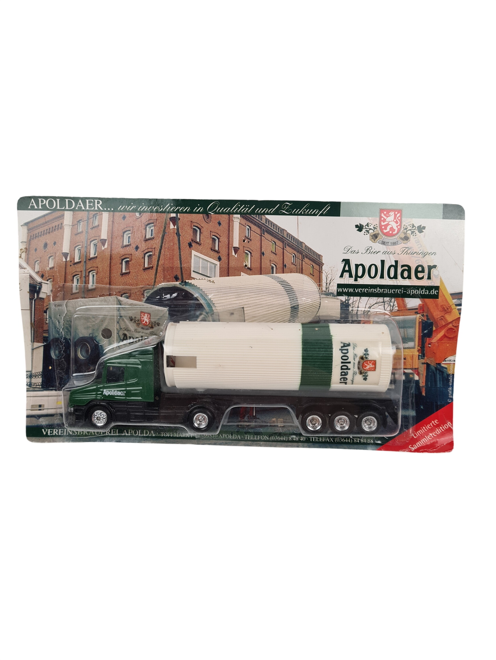 Acheter Voiture - Camion Scania vert et Blanc Apoldaer - Vereinsbrauerei - 16.5cm Parfait état - 10,00 € Voiture - Camion Scania vert et Blanc Apoldaer - Vereinsbrauerei - 16.5cm Parfait état reconditionné disponible sur Label Emmaüs