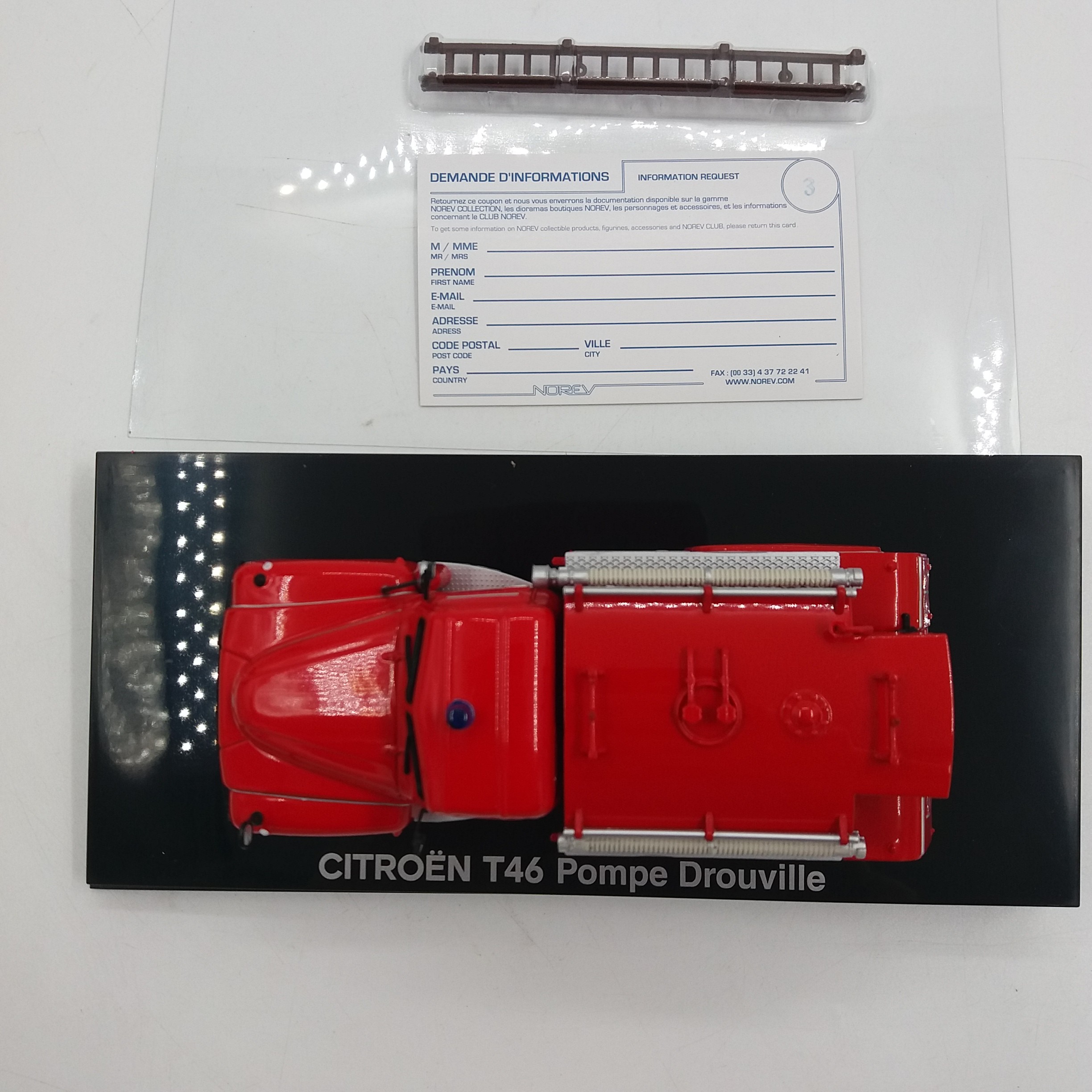 Voir photo 5 de Voiture miniature. CITROËN T 46 Pompe DROUVILLE. Secours de LUC EN DIOIS 26. Métal. Rouge. NOREV estampillé dessous. 1/43. Voiture miniature. CITROËN T 46 Pompe DROUVILLE. Secours de LUC EN DIOIS 26. Métal. Rouge. NOREV estampillé dessous. 1/43. Très bon état reconditionné photo 5