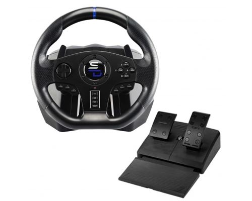 Volant gaming Drive Pro Sport Subsonic SV750 Noir avec pédalier et palettes de vitesses pour PS4/PC/Nintendo Switch/Xbox État correct Subsonic reconditionné disponible sur Fnac