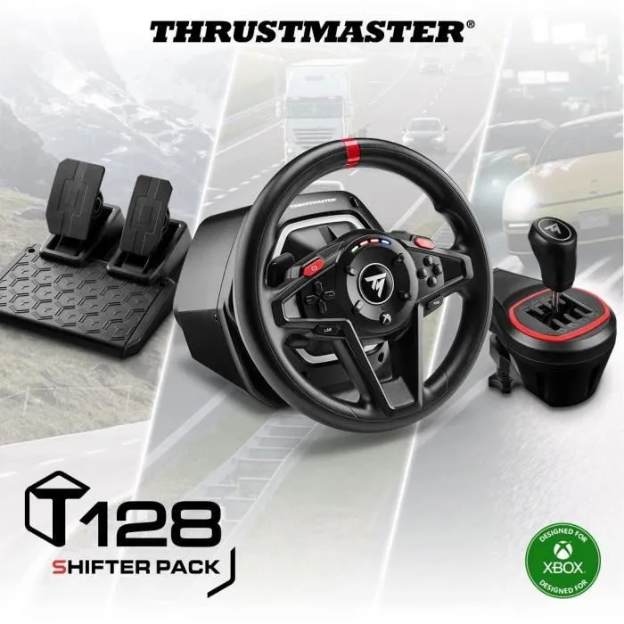 Acheter Volant gaming - THRUSTMASTER - T128 X SHIFTER PACK - Pour Xbox Series XS Xbox One et PC - Noir et Rouge Reconditionné - 179,00 € Volant gaming - THRUSTMASTER - T128 X SHIFTER PACK - Pour Xbox Series XS Xbox One et PC - Noir et Rouge Reconditionné Thrustmaster reconditionné disponible sur Cdiscount Seconde Vie