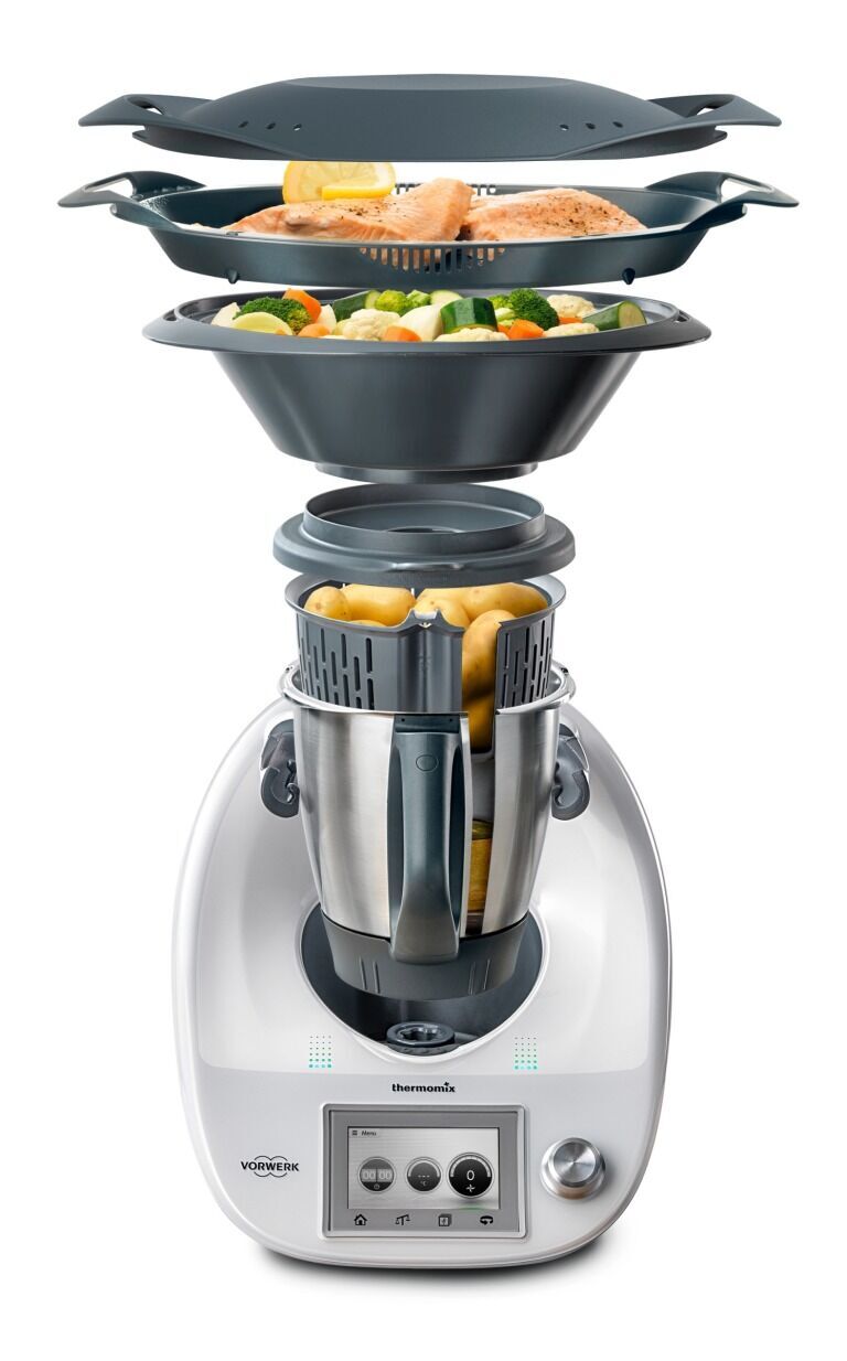 Vorwerk Thermomix TM5 blanc Très bon état Vorwerk reconditionné disponible sur Refurbed