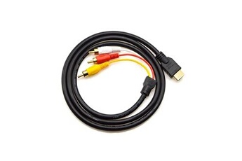 Vshop câble hdmi mâle vers 3 rca composite mâle 1,5m (adaptateur vidéo hdmi vers rca composite) Bon état - 11,99 € Vshop câble hdmi mâle vers 3 rca composite mâle 1,5m (adaptateur vidéo hdmi vers rca composite) Bon état N/A reconditionné disponible sur Darty