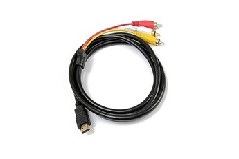 Vshop câble hdmi vers rca, hdmi mâle vers 3rca av composite mâle m/m connecteur câble adaptateur cordon émetteur Bon état N/A reconditionné disponible sur Darty