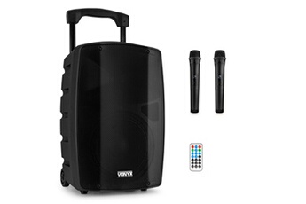 VSP200 Enceinte Sono Portable 200 Watts, Enceinte Active Bi-Amplifiée, 2 Micros sans Fil, Poignées et roulettes de Transport Très bon état - 229,42 € VSP200 Enceinte Sono Portable 200 Watts, Enceinte Active Bi-Amplifiée, 2 Micros sans Fil, Poignées et roulettes de Transport Très bon état Vonyx reconditionné disponible sur Darty