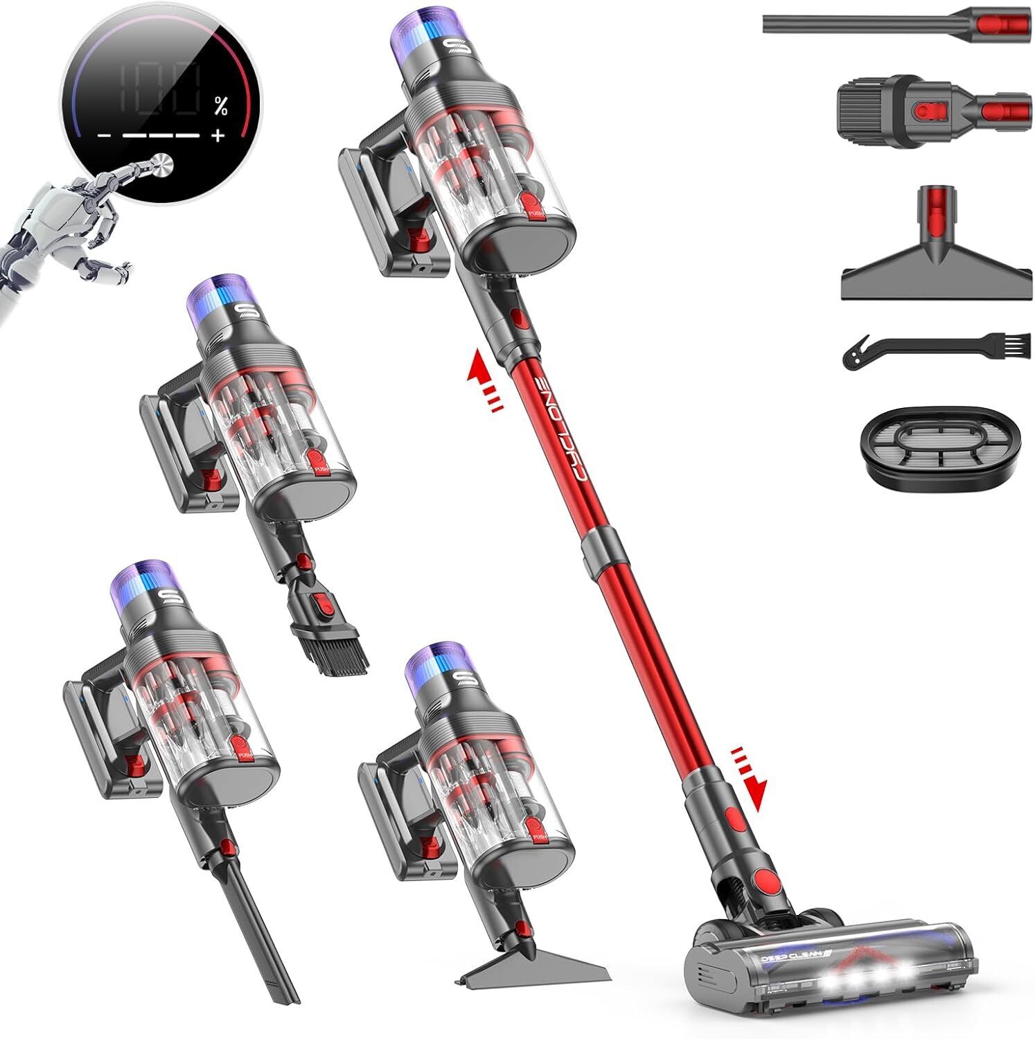 Vstoky V15 Pro Max Aspirateur à main sans fil rouge Très bon état N/A reconditionné disponible sur Refurbed