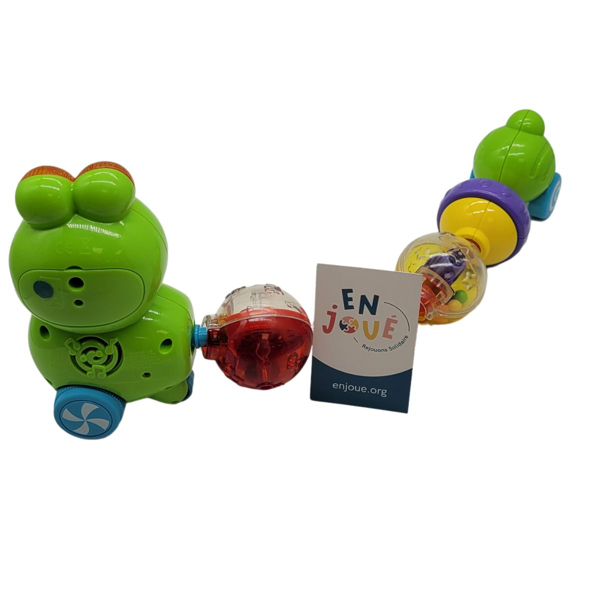 Voir photo 3 de VTech Ma chenille rouli-bouli Dès 12 mois. VTech Ma chenille rouli-bouli Dès 12 mois. Bon état reconditionné photo 3