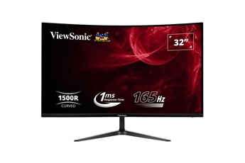 VX3218-PC-MHD - Gaming - écran LED - jeux - incurvé - 32" - 1920 x 1080 Full HD (1080p) @ 165 Hz - VA - 300 cd/m² - 4000:1 - 1 ms - 2xHDMI, Bon état ViewSonic reconditionné disponible sur Darty
