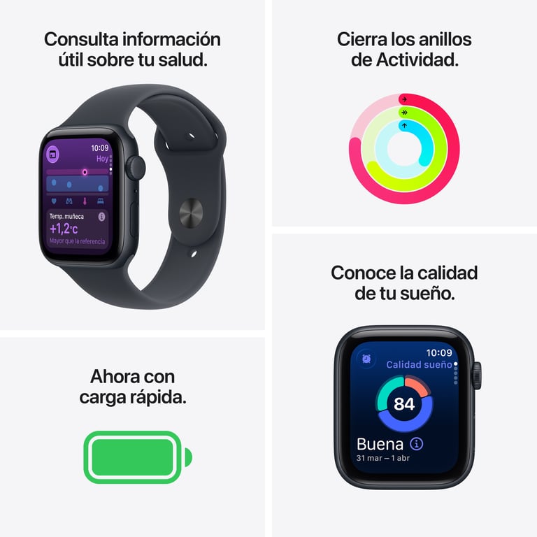 Voir photo 2 de Watch SE 3 (2025) GPS + Cellular 40mm Boitier en Aluminium Minuit avec Bracelet Sport Minuit- M/L - Très bon état | Dero Watch SE 3 (2025) GPS + Cellular 40mm Boitier en Aluminium Minuit avec Bracelet Sport Minuit- M/L - Très bon état Très bon état Apple reconditionné photo 2 | Dero