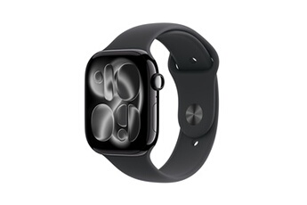 Watch Series 11 GPS 46mm Boitier en Aluminium Noir de Jais avec Bracelet Sport Noir - S/M Très bon état Apple reconditionné disponible sur Darty