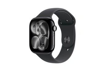 Watch Series 11 GPS 46mm Boitier en Aluminium Noir de Jais avec Bracelet Sport Noir - M/L Bon état Apple reconditionné disponible sur Darty