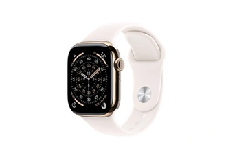 Watch Series 11 GPS + Cellular 46mm Boitier en Titane Or avec Bracelet Sport Rose Tendre - M/L Bon état Apple reconditionné disponible sur Darty