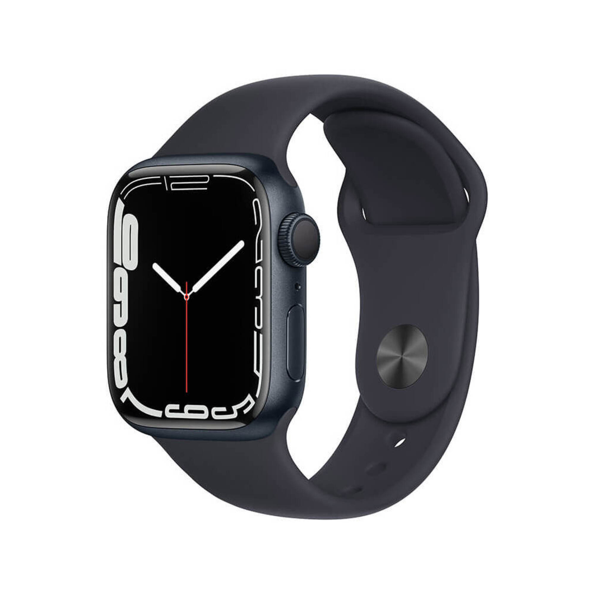 Watch Series 7 (GPS) Boîtier en Aluminium Minuit de 45 mm, Bracelet Sport Minuit - Bon état Bon état Apple reconditionné disponible sur Pixmania