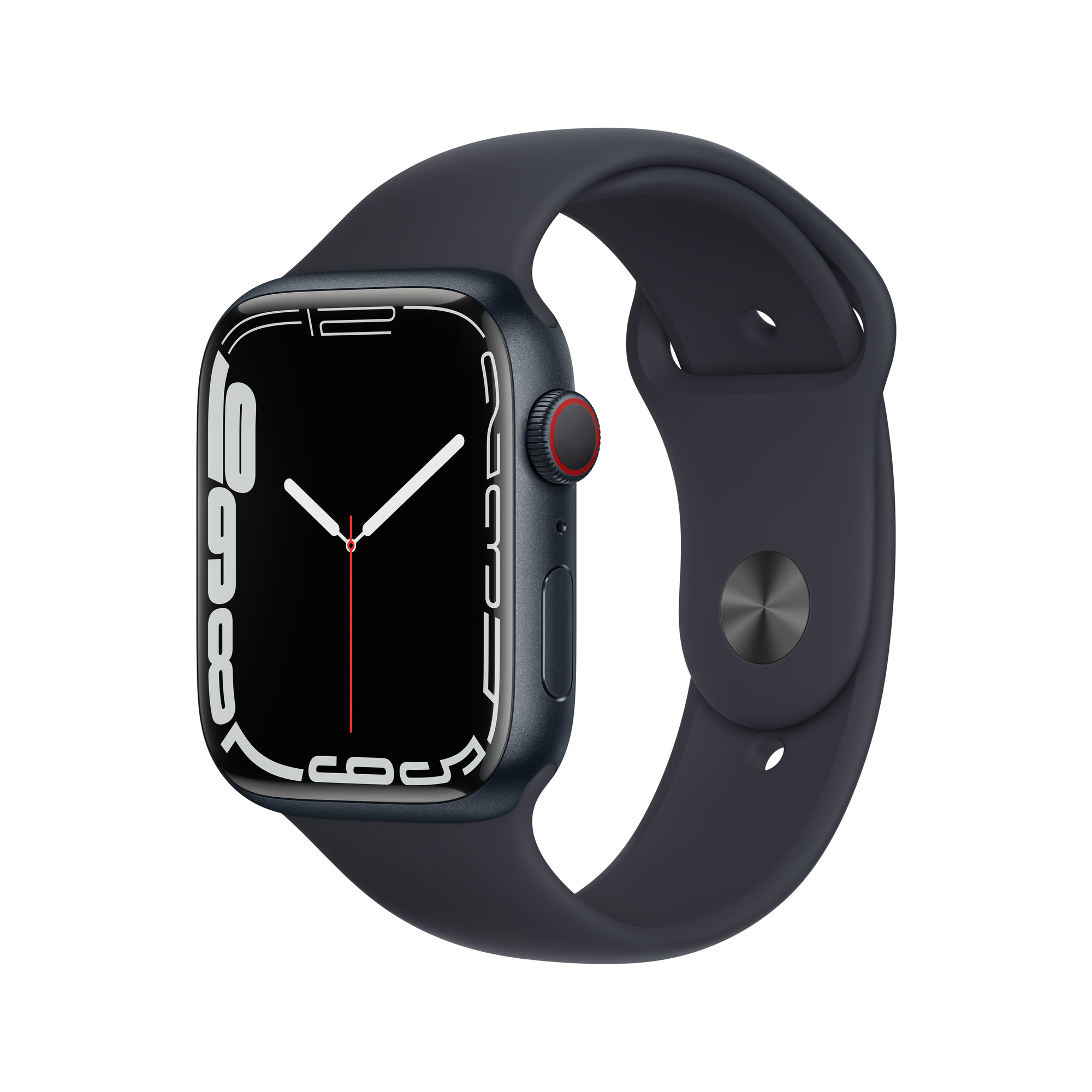 Watch Series 7 (GPS + Cellular) Boîtier en Aluminium Minuit de 45 mm, Bracelet Sport Minuit - Bon état Bon état Apple reconditionné disponible sur Pixmania