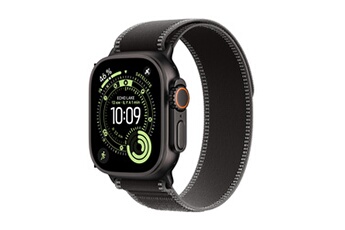 Watch Ultra 3 GPS + Cellular 49mm Boitier en Titane Noir avec Boucle Trail Noir/Charbon - M/L Très bon état Apple reconditionné disponible sur Darty