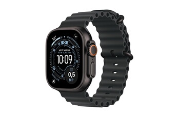 Watch Ultra 3 GPS + Cellular 49mm Boitier en Titane Noir avec Bracelet Océan Noir Bon état Apple reconditionné disponible sur Darty