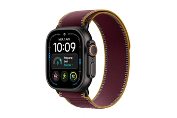 Watch Ultra 4 GPS + Cellular 49 mm Boîtier en titane Noir avec Boucle Trail Bordeaux - M/L Bon état Apple reconditionné disponible sur Darty | Dero