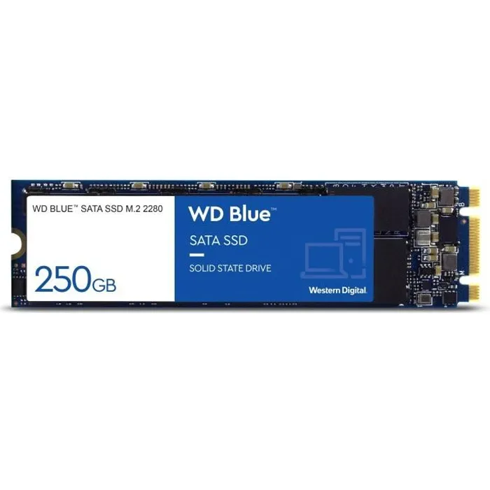WD Blue™ - Disque SSD Interne - 3D Nand - 250 Go - M.2 SATA (WDS250G2B0B) Reconditionné - 45,99 € WD Blue™ - Disque SSD Interne - 3D Nand - 250 Go - M.2 SATA (WDS250G2B0B) Reconditionné Western Digital reconditionné disponible sur Cdiscount Seconde Vie