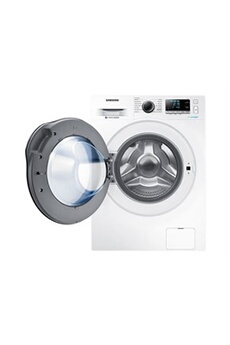 WD90J6A10AW - Machine à laver séchante - largeur : 60 cm - profondeur : 72.5 cm - hauteur : 85 cm - chargement frontal - 63 litres - 9 kg - 1400 Bon état Samsung reconditionné disponible sur Darty