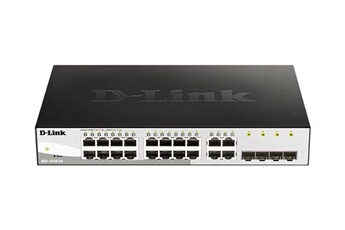 Web Smart DGS-1210-20 - Commutateur - 16 x 10/100/1000 + 4 x Gigabit SFP - de bureau, Montable sur rack - AC 100/230 V Bon état D-Link reconditionné disponible sur Darty