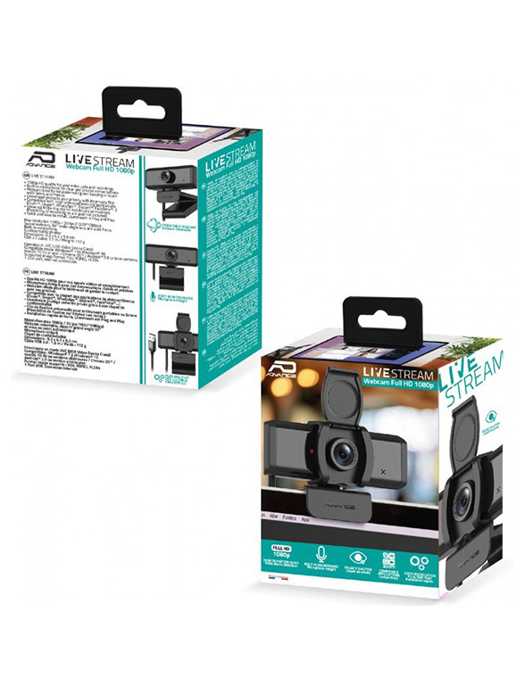 Voir photo 2 de Webcam Livestream Full HD - Advance Webcam Livestream Full HD - Advance neuf reconditionné photo 2