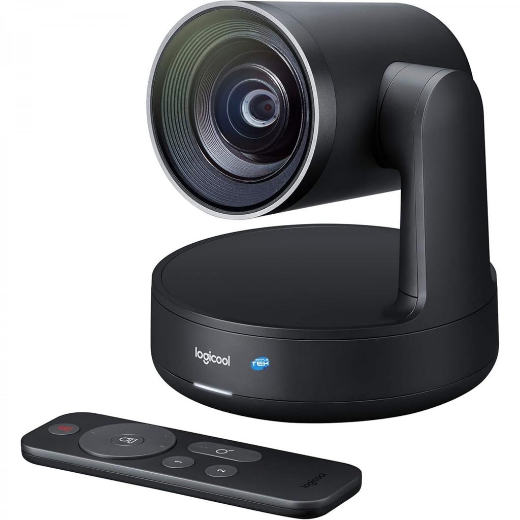 Webcam Logitech Modular video conferencing system with soundbar mics cables controller disply hub and table hub Reconditionné Logitech reconditionné disponible sur Backmarket | Dero