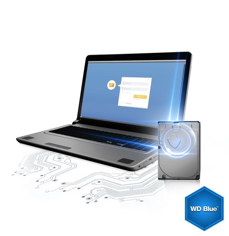 Western Digital Blue disque dur 3 To 5400 tr/min 64 Mo 3.5  Série ATA III - Excellent état Parfait état Western Digital reconditionné photo 3 | Dero