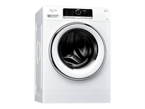Whirlpool Supreme Care ZENSUPREME - Machine à laver - largeur : 59.5 cm - profondeur : 61 cm - hauteur : 85 cm - chargement frontal - 55 litres - 8 kg - 1400 tours/min État correct Whirlpool reconditionné disponible sur Fnac