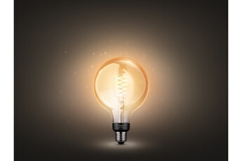 White E27 Giant Filament Globe 9W Très bon état Philips Hue reconditionné disponible sur Darty