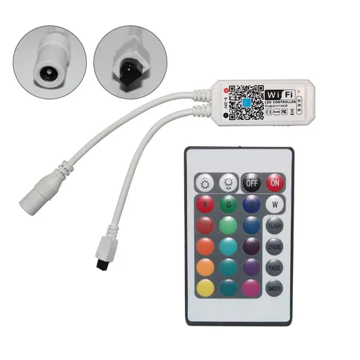 Wifi Smart Rgb Led Controller 24 Touches Télécommande Pour Bandes Lumineuses Led Bon état reconditionné disponible sur Rakuten