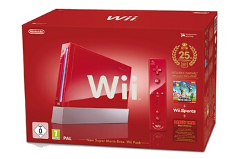 WII ROUGE NEW Super Mario Bros État correct reconditionné disponible sur Darty