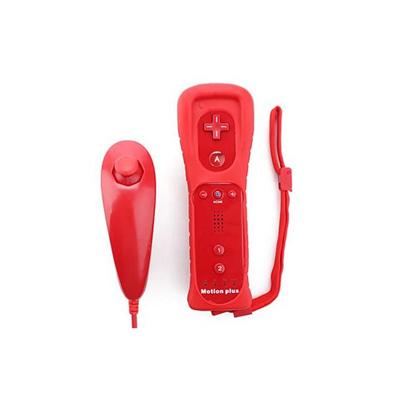 Wiimote Rouge - Nunchunk - Avec Motion Plus Intégré - Accessoire compatible PEGA État correct Pega reconditionné disponible sur Fnac