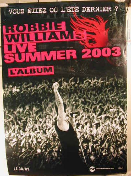Williams Robbie - 68x98 cm - AFFICHE / POSTER État correct N/A reconditionné disponible sur Fnac