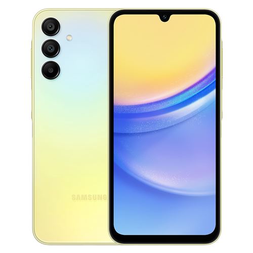 Wind Tre Samsung Galaxy A15 5G 16,5 cm (6.5") Double SIM hybride USB Type-C 4 Go 128 Go 5000 mAh Jaune État correct N/A reconditionné disponible sur Fnac
