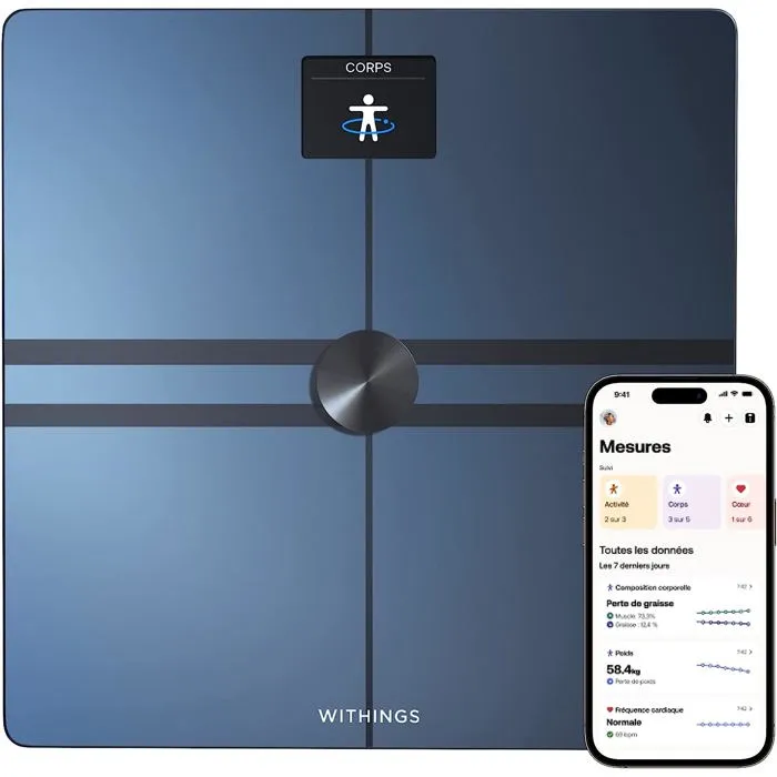 WITHINGS Body Comp - Balance connectée WIFI pèse-personne impédancemètre Noir refurbished reconditionné disponible sur Cdiscount Seconde Vie