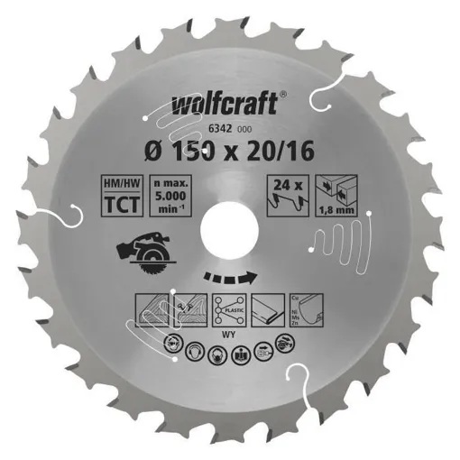 Acheter WOLFCRAFT Lame scie circulaire CT - 24 dents - Ø 150 mm Bon état - 10,00 € WOLFCRAFT Lame scie circulaire CT - 24 dents - Ø 150 mm Bon état reconditionné disponible sur Rakuten