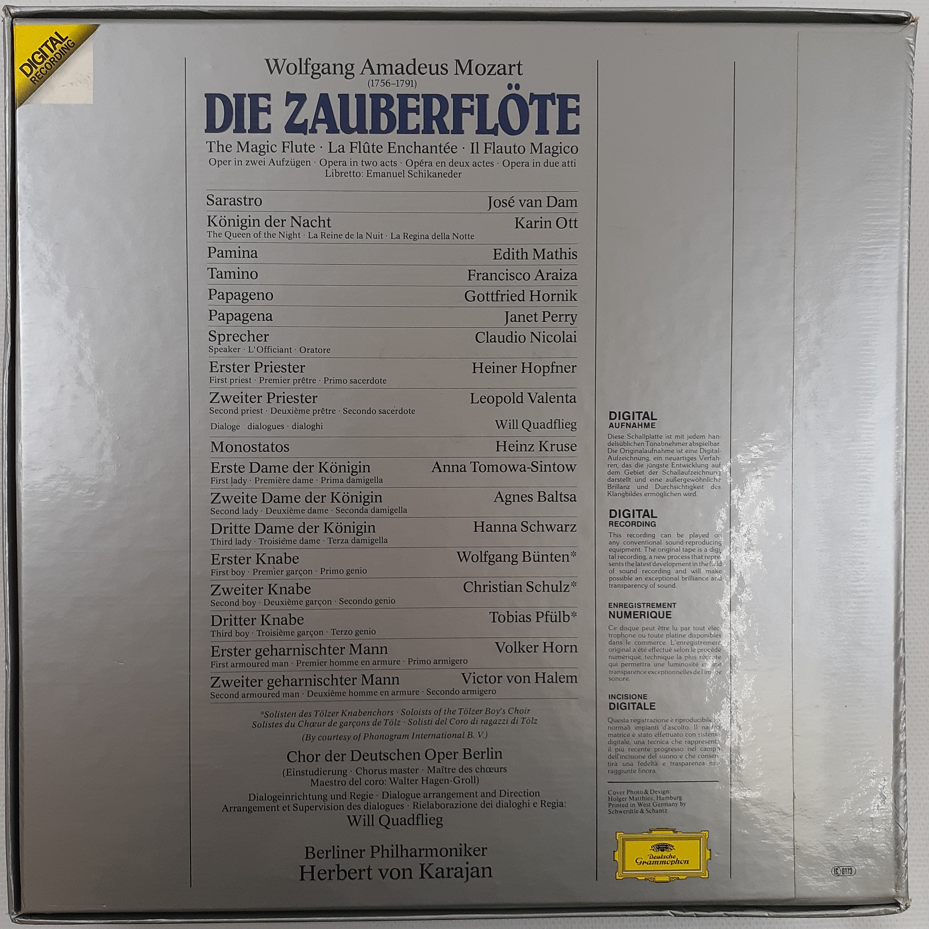 Voir photo 9 de Wolfgang Amadeus Mozart - Herbert von Karajan - Die Zauberflöte Wolfgang Amadeus Mozart - Herbert von Karajan - Die Zauberflöte Très bon état reconditionné photo 9